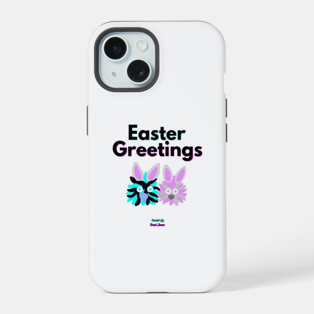 Bunny Fuzzies Apple iPhone 15 Coque (Verso)