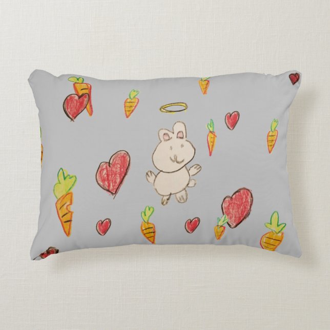 BUNNY HEAVEN - Coussin (polyester brossé) (Devant)