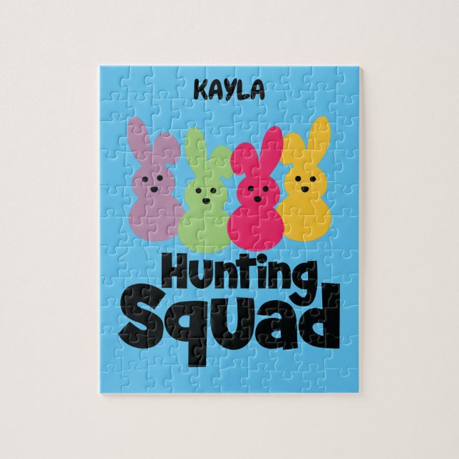 "BUNNY HUNTING SQUAD" PUZZLE PERSONNALISÉ. (Vertical)