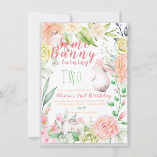 Bunny Invitation d'anniversaire