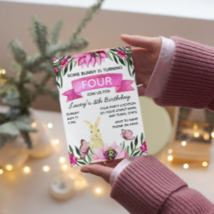 Bunny Invitation d'anniversaire
