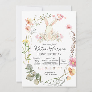 Bunny Invitation d'anniversaire, Certains lapins e