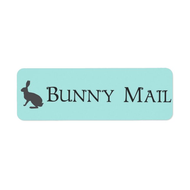 Bunny Mail "Air Mail" Étiquettes (Devant)