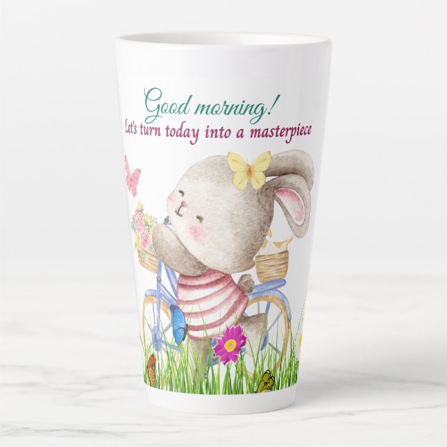 Bunny Matin Vélo Dernière Mug (Devant)
