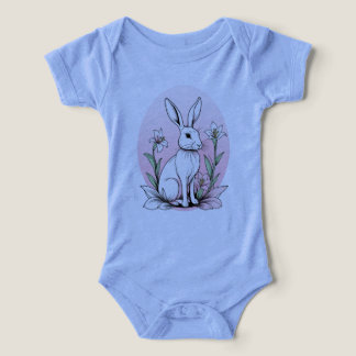 Bunny mignon et lys
