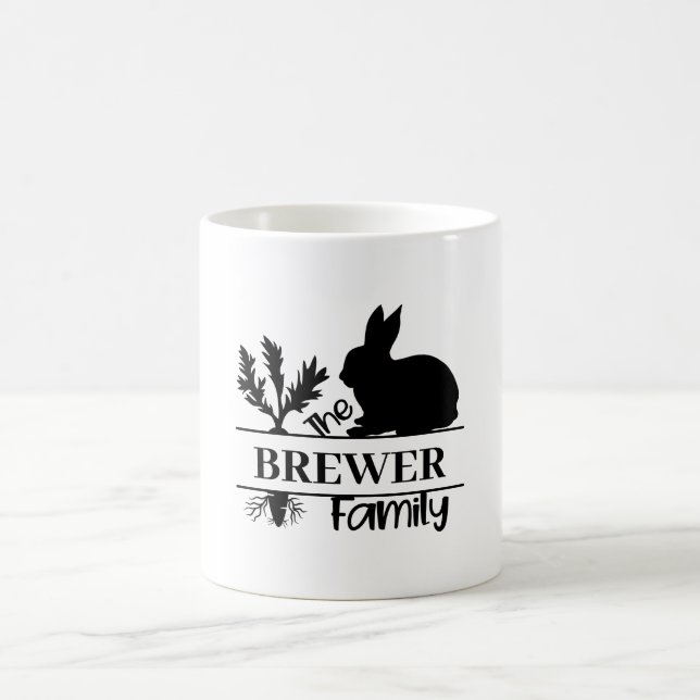 Bunny Monogram Mug classique (Centre)