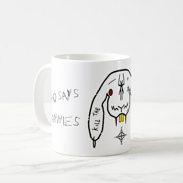 Bunny of Doom v3 Coffee Mug (Devant gauche)