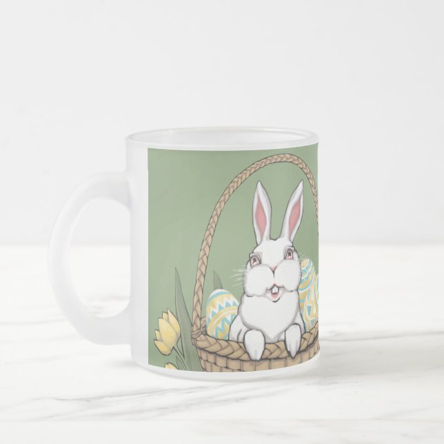 Bunny Rabbit Mug Coffee Coupe de lapin de Pâques C (Gauche)