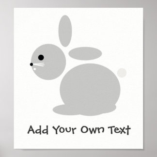 Bunny Rabbit Nursery Chambre pour enfants Poster p