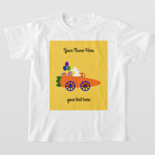 Bunny Riding Carrot Car #2 T-Shirt