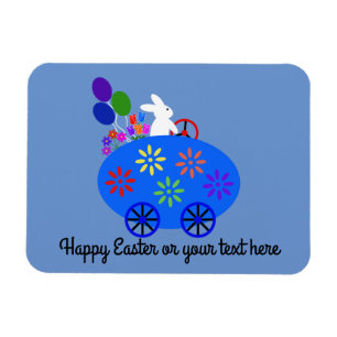 Bunny Riding Oeuf Voiture #2 Magnet