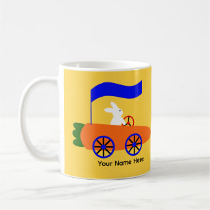 Bunny Riding voiture carotte #1 Mug