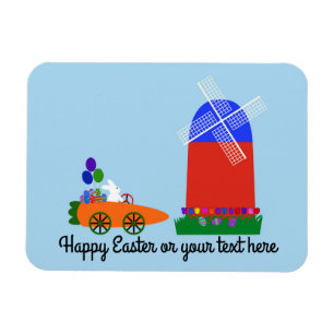 Bunny Riding voiture carotte #4 Magnet