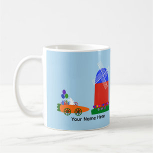Bunny Riding voiture carotte #4 Mug