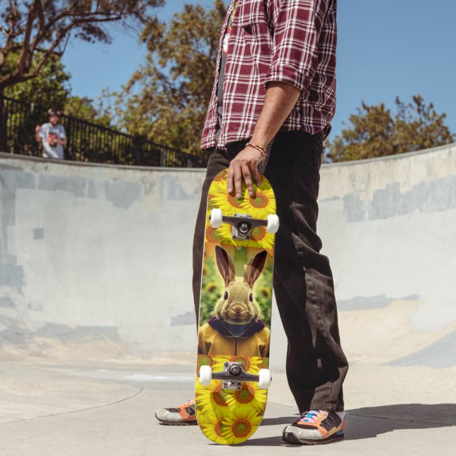 BUNNY SUNFLOWERS SKATEBOARD FOR GIRLS (Extérieur 2)