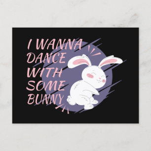 Bunny Veut Danser Avec La Carte Postale Partenaire