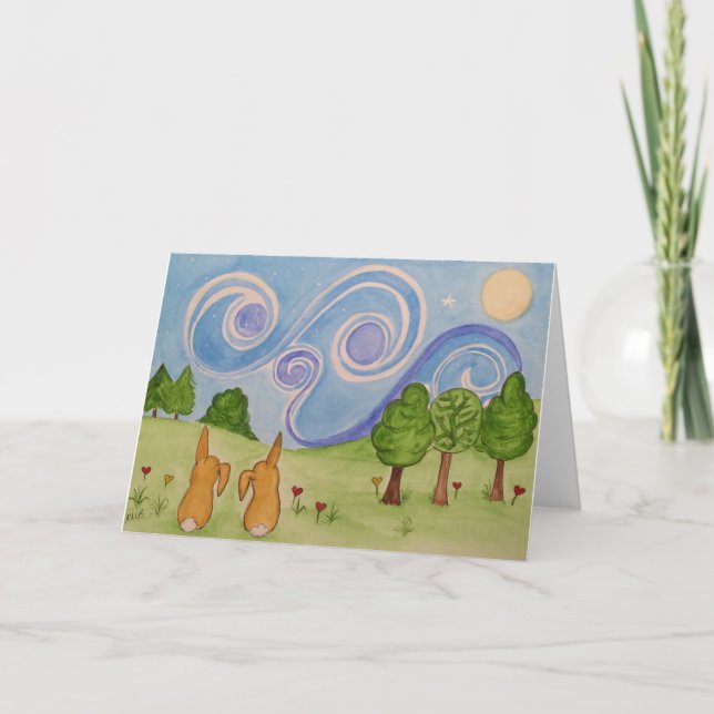 Bunnykins par la carte de lumière des étoiles (Devant)