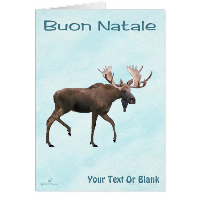 Buon Natale - Aigle Sur Neige (Devant)