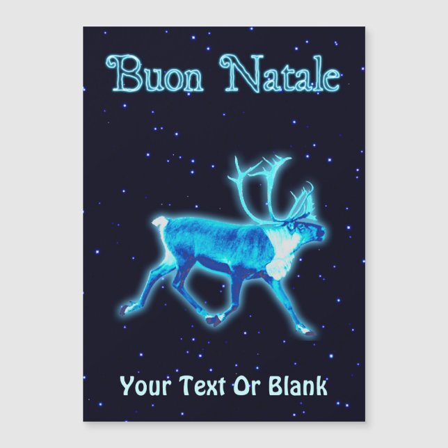 Buon Natale - Caribou bleu (rennes) (Devant)