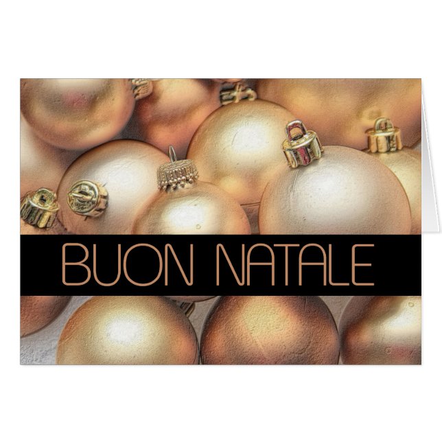 Buon Natale - Carte de Noël italienne (Devant horizontal)
