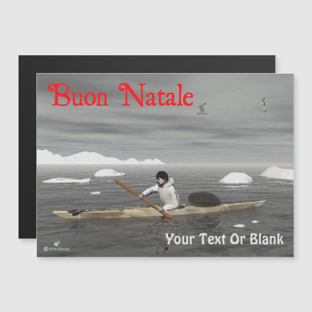 Buon Natale - Inuit Kayak (Devant / Derrière)