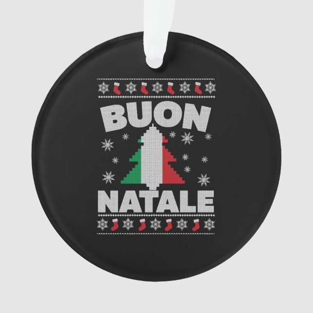Buon Natale Italian Ugly Christmas Sweater (devant)