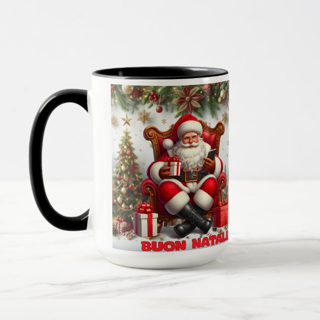Buon Natale Noël Père Noël Classic Mug (Gauche)