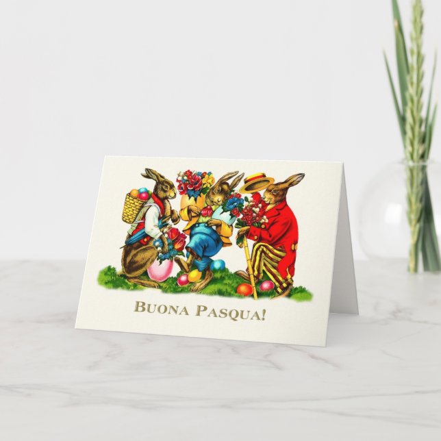 Buona Pasqua. Carte Pâques en italien (Devant)