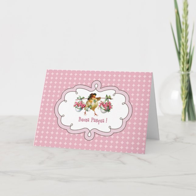 Buona Pasqua. Carte Pâques en italien (Devant)