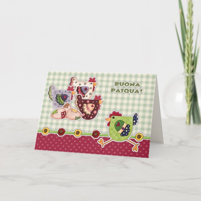 Buona Pasqua. Carte Pâques en italien (Devant)