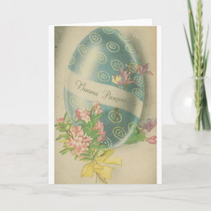 Buona Pasqua ! Carte Pâques italienne vintage