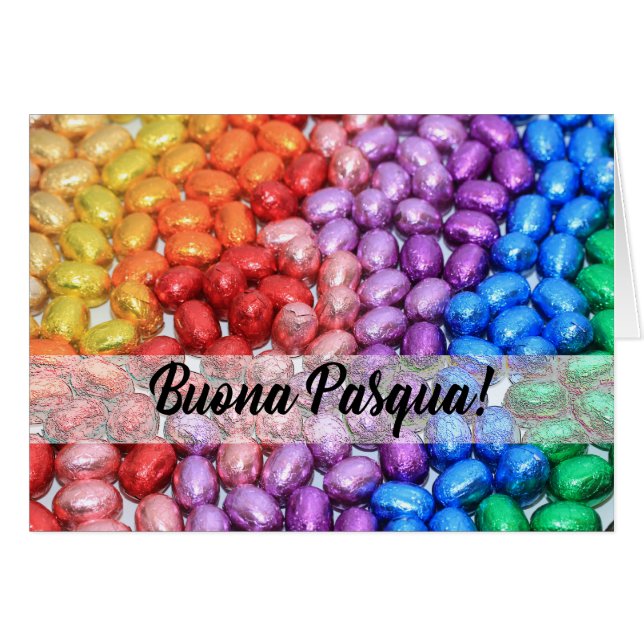 Buona Pasqua Chocolat oeufs de pâques (Devant horizontal)