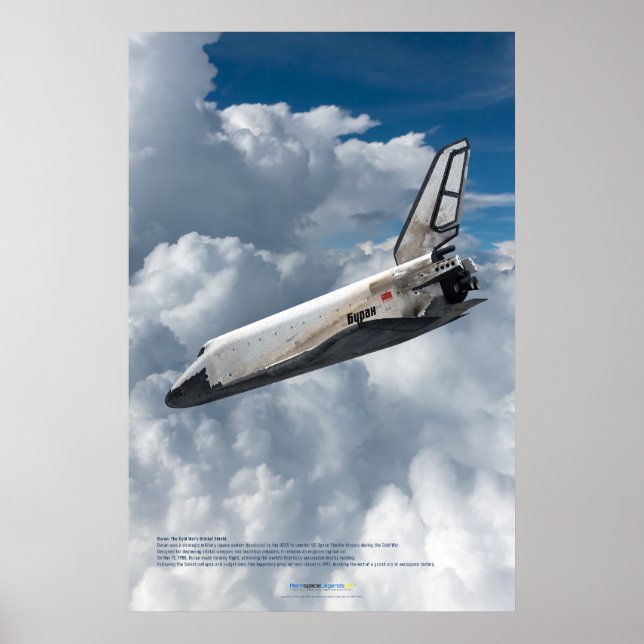 Buran : Affiche du Retour à travers les nuages (Devant)