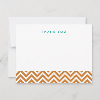 Burange simple Chevron Merci Cartes de notes