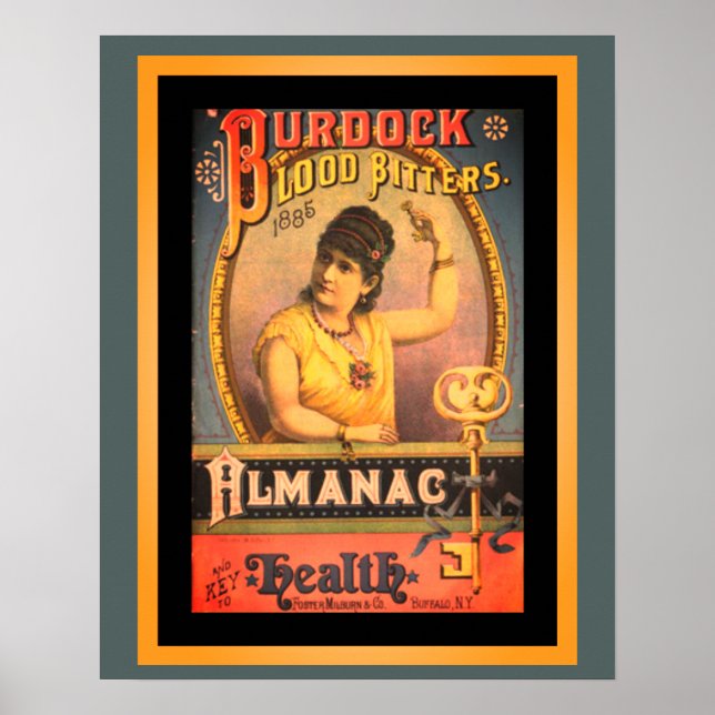 Burdock Blood Bitters Vintage Ad Poster (Devant)