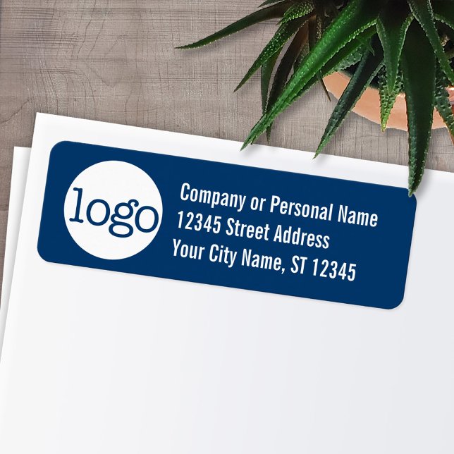 Bureau de base ou Étiquette de adresse d'entrepris (Personalized Return Address Labels - Fun, modern fonts and logo)