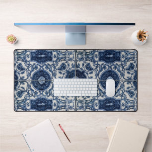 Bureau de Carrelage Bleu Méditerranéen Mat Azulejo