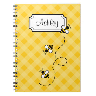 Bureau de l'école d'abeille personnalisée Carnet c