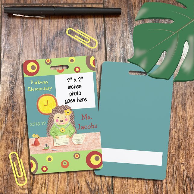 Bureau de l'école primaire Gestionnaire Badge phot (Créateur téléchargé)