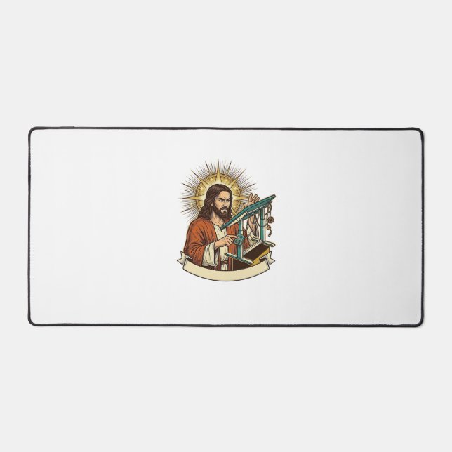 Bureau debout Jésus cassé coincé à mi-chemin Burea (Recto)