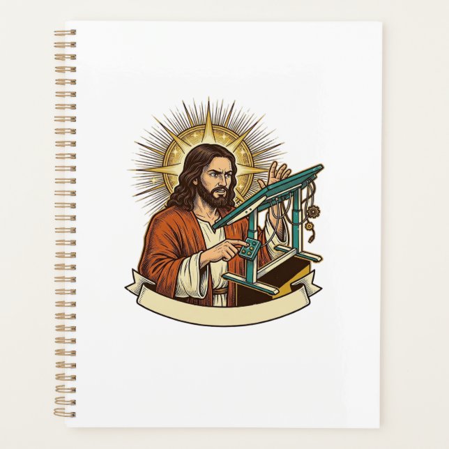 Bureau debout Jésus cassé coincé à mi-chemin Humou (Devant)