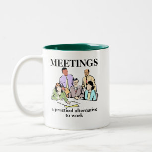 Bureau des réunions Humour Lieu de travail Mug drô