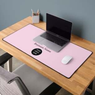 Bureau rose minimaliste Élégant Pad Logo Entrepris