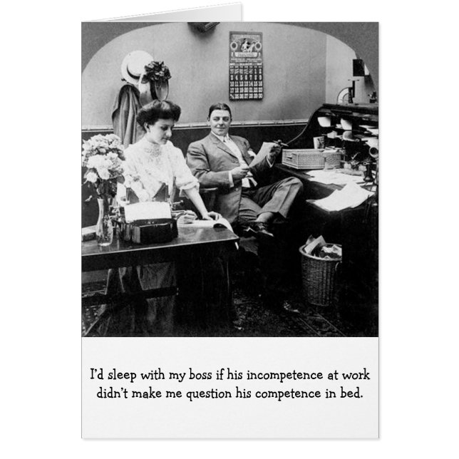 Bureau vintage - l'incompétence du patron au (Devant)