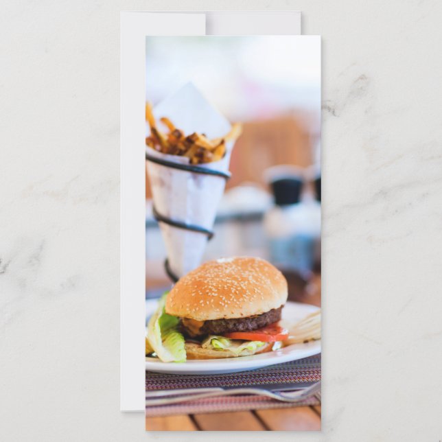 Burger et frites (Devant)