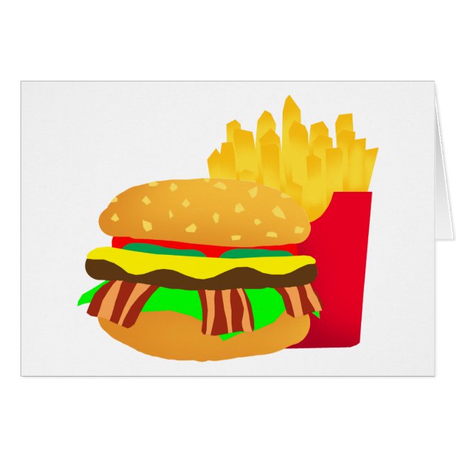 Burger et frites (Devant horizontal)