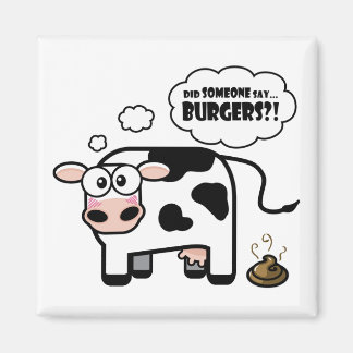 Burgers ? ! Aimant de vache drôle