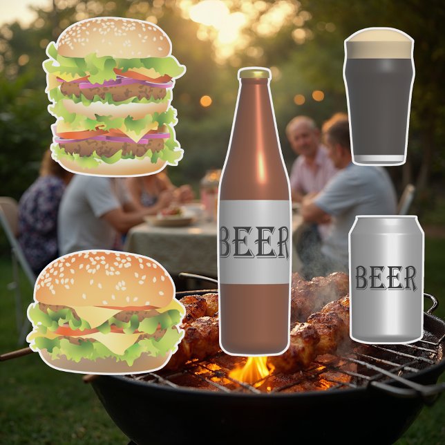 Burgers et Sticker en vinyle coupé sur mesure (Créateur téléchargé)