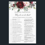 Burgundy Blush Floral Traditions Mariages Jeu<br><div class="desc">Appuyez simplement sur le bouton customiser pour modifier les textes, réorganiser et formater le style et le placement des textes. Objets correspondants disponibles en magasin ! Réponse Clé : 1.L 2.P 3.E 4.N 5.B 6.A 7.G 8.M 9.O 10.H 11.D 12.C 13.J 14.K 15.F 16.R 17.I 18.Q (c) The Happy Cat...</div>