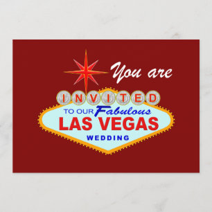BURGUNDY Faire-part de mariage Las Vegas